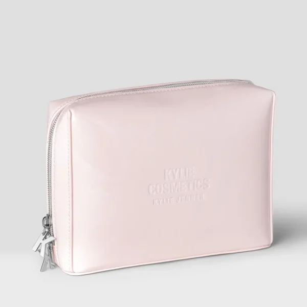 Glossy Pink Makeup Pouch