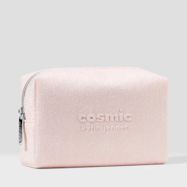 Cosmic Pink Velvet Makeup Bag